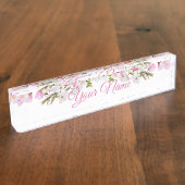 Plaque de bureau - Fleur (Taille)