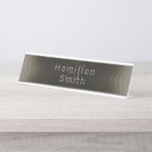 Plaque de bureau - HAMbyWG - Marron Taupe (Devant)