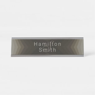 Plaque de bureau - HAMbyWG - Marron Taupe
