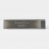 Plaque de bureau - HAMbyWG - Marron Taupe (Devant)