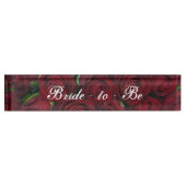 Plaque de bureau - HAMbyWhiteGlove - Roses rouges (Devant)