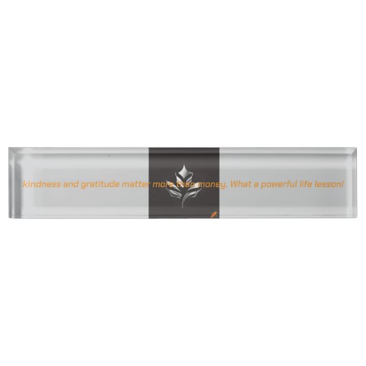 Plaque de bureau inspirée (Devant)