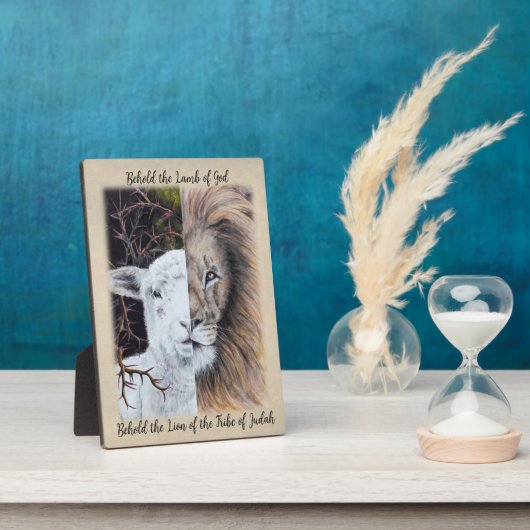 Plaque de bureau Lion et Lamb (Côté)