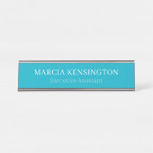 Plaque de bureau moderne professionnelle Topaze Bl (Devant)