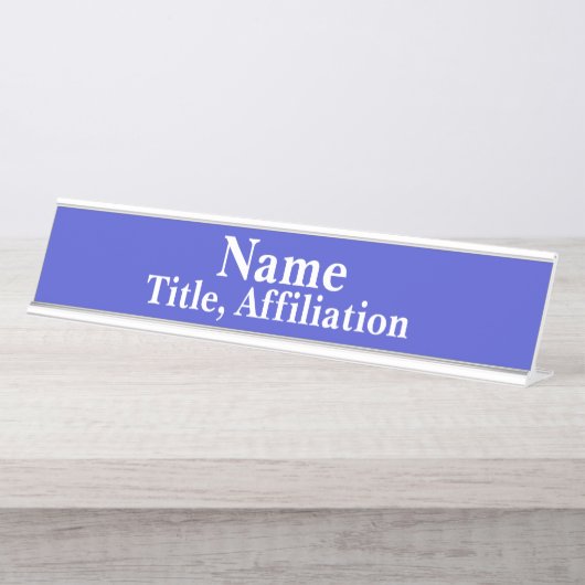 Plaque de bureau nominative (Devant)