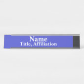 Plaque de bureau nominative (Devant)