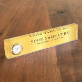 Plaque de bureau personnalisable pour le bureau (Taille)