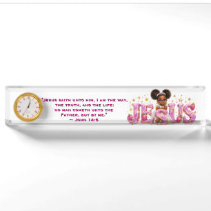 Plaque de bureau personnalisé StarBerry™ "JÉSUS" a