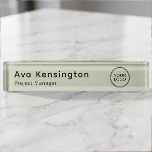 Plaque de bureau personnalisée avec logo personnal