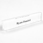 Plaque de bureau personnalisée avec nom