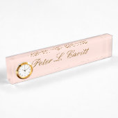 Plaque de bureau personnalisée de style moderne