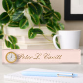 Plaque de bureau personnalisée de style moderne