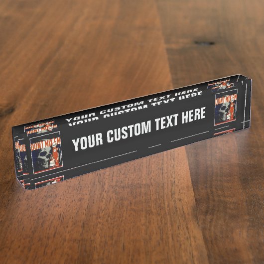 Plaque de bureau personnalisée "Don’t Mix ‘Em’ vin (Taille)