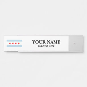 Plaque de bureau personnalisée suspendue avec drap
