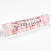 Plaque de bureau Rose Rose Professionnel