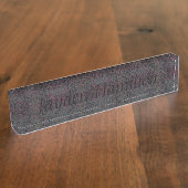 Plaque de bureau - Serpent Rose/Gris (Taille)