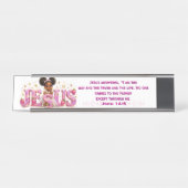 Plaque de bureau StarBerry™ "JÉSUS" avec Écritures (Devant)