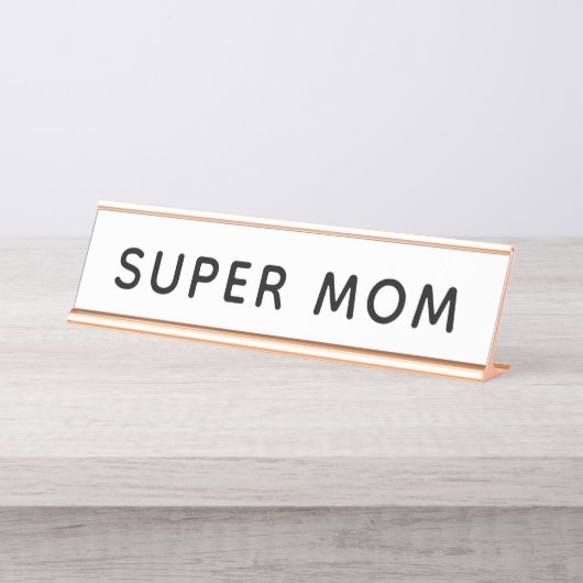 Plaque de bureau Super Maman (Devant)