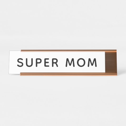 Plaque de bureau Super Maman (Devant)