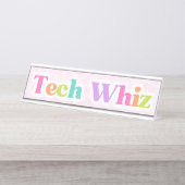Plaque de bureau Tech Whiz (Devant)