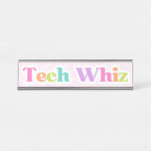Plaque de bureau Tech Whiz (Devant)
