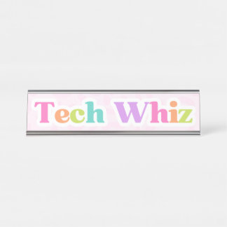 Plaque de bureau Tech Whiz
