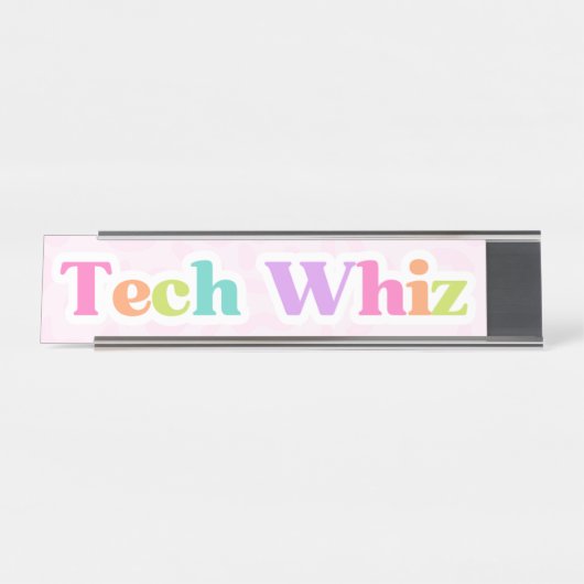 Plaque de bureau Tech Whiz (Devant)