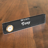 Plaque de bureau Tony (Taille)