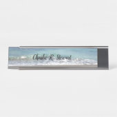 Plaque de bureau Vagues et sable de plage (Devant)