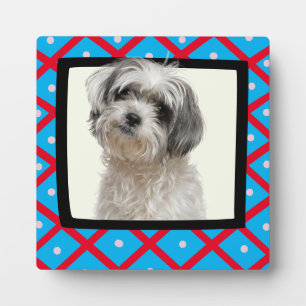 Plaque de cadre photo customisée Shih Tzu