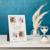 Plaque de cadre photo - Pour toujours Merci et bén (Côté)