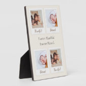 Plaque de cadre photo - Pour toujours Merci et bén (Côté)