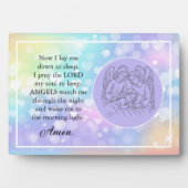 Plaque de chevet de prière pour enfants basée sur  (Devant)