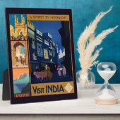 Plaque de collage de l'affiche de voyage de l'Inde (Côté)