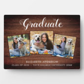 Plaque de collage de photos personnalisées rustiqu (Devant)