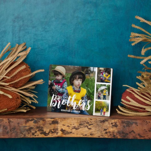 Plaque de collage photo Customisée par les frères (Côté)