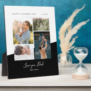 Plaque de collage photo de cadeau de Fête des Père