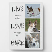 Plaque de collage photo de chien (Devant)