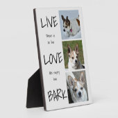 Plaque de collage photo de chien (Côté)