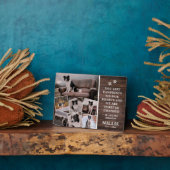 Plaque de collage photo de deuil de compagnie avec (Côté)