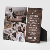 Plaque de collage photo de deuil de compagnie avec (Côté)