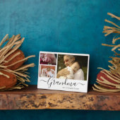 Plaque de collage photo de grand-mère personnalisé (Côté)