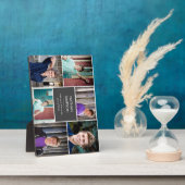 Plaque de collage photo de la graduation (6 photos (Côté)