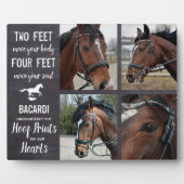 Plaque de collage photo équine Mémorial du cheval (Devant)