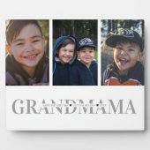 Plaque de collage photo | Grand-mère | Fête des mè (Devant)