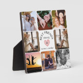 Plaque de collage photo moderne Best Friends Forev (Recto)