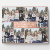 Plaque de collage photo six en or rose (Devant)