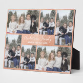 Plaque de collage photo six Rose Gold (Côté)