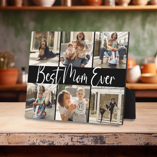 Plaque de collage photo souvenir "Meilleure maman