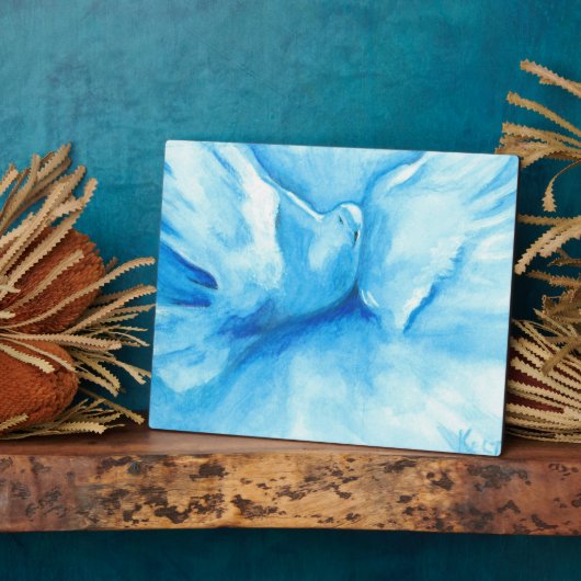 Plaque de Colombe Turquoise (Côté)